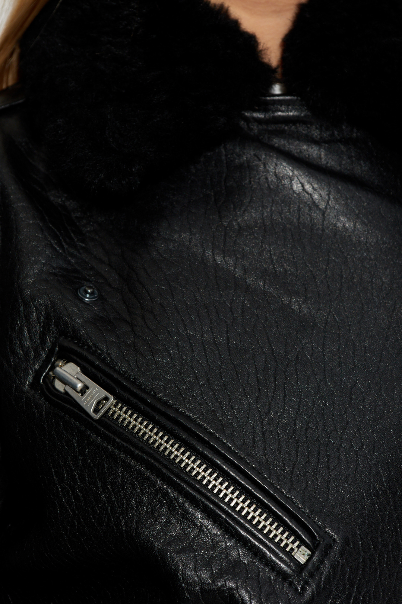 新品　ALLSAINTS KALEB LEATHER JACKET Sサイズ